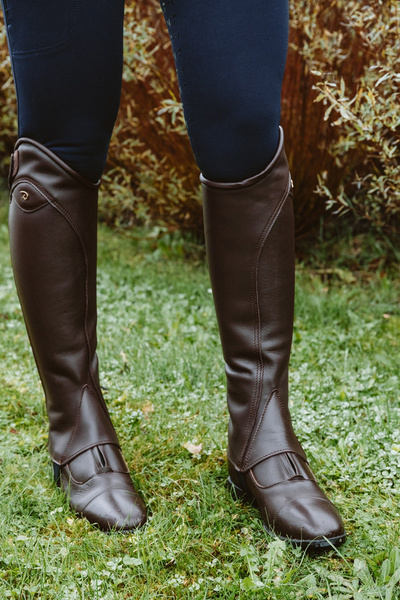 Sztyblety Dy'on Front Zipper - brązowe