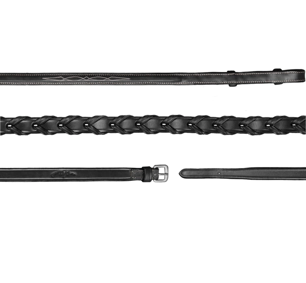 Plecione skórzane wodze 1/2'' Dy'on US Hunter