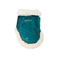 Kentucky Vegan Sheepskin Young Horse Fetlock na zadnie nogi - szmaragdowe