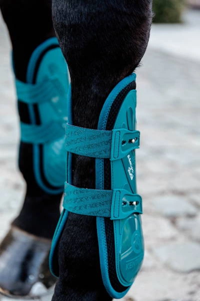Kentucky Bamboo Tendon Boots Elastic na przednie nogi - szmaragdowe