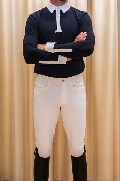 Męska koszula konkursowa z długim rękawem Kentucky Classic - granatowa