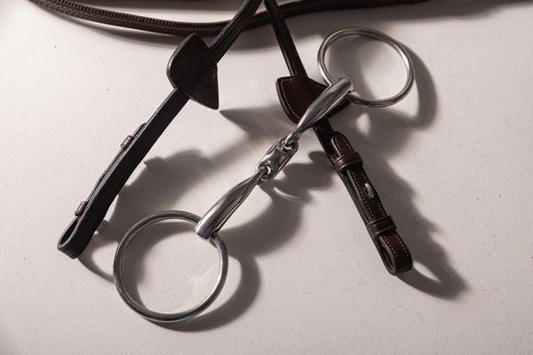 Velari wędzidło Snaffle Double Jointed Loose Ring Stainless Steel 16 mm