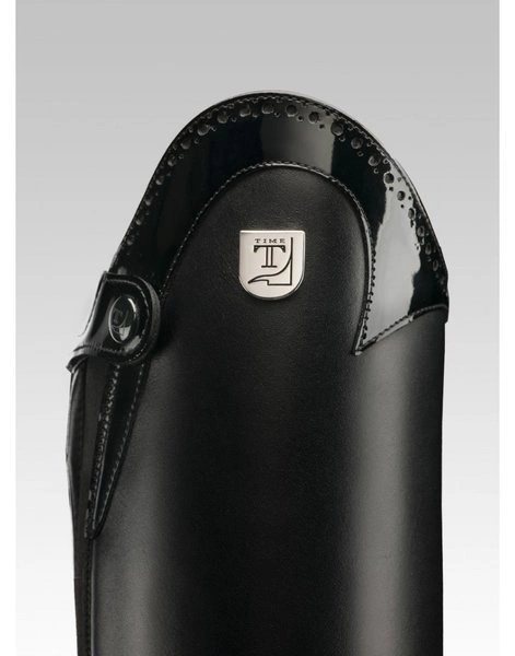 Oficerki Tucci MARYLIN z lakierowanymi i perforowanym dodatkami - czarne