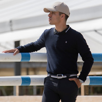 Męski sweterek Kingsland Classic Mens O-Neck pullover - granatowy