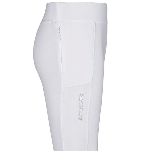 Dziecięce legginsy Junior KLKemmie Full-Grip z pełnym lejem - białe