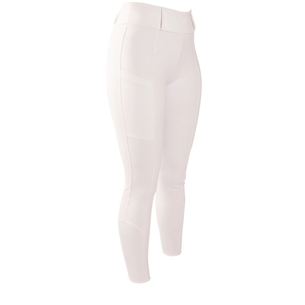 Damskie legginsy Kentucky Classic z pełnym lejem - białe