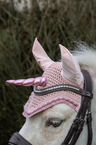 Kentucky nauszniki Wellington Unicorn Glitter - różowe