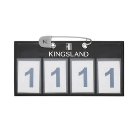 Numerek startowy Kingsland Classic 4-pocket Number plate, 2 szt. - czarny