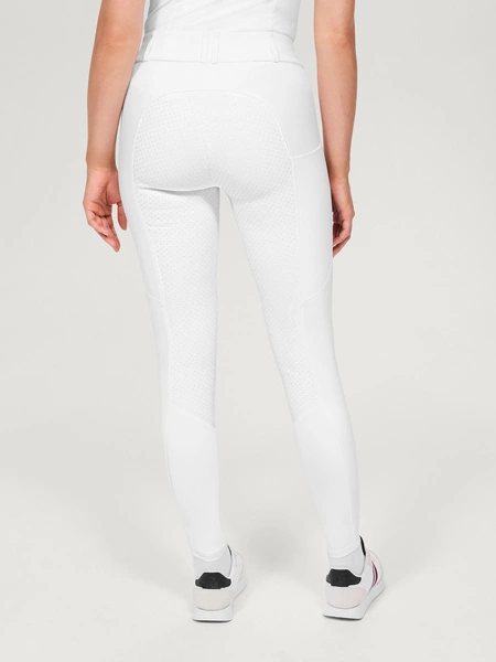 Bryczesy z wysokim stanem Tommy Hilfiger Helena - białe