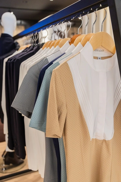 Damska koszula konkursowa z krótkim rękawem Kentucky Heritage Air - granatowa