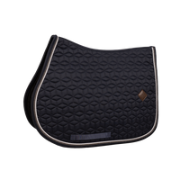 Kentucky czaprak Classic Custom - granatowy z ciemnozielono-białym sznureczkiem