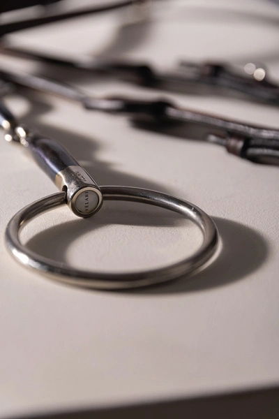 Velari wędzidło Snaffle Loose Ring Single Jointed Sweet Iron 14 mm
