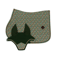 Kentucky czaprak Velvet Pied-de-Poule- ciemny zielony