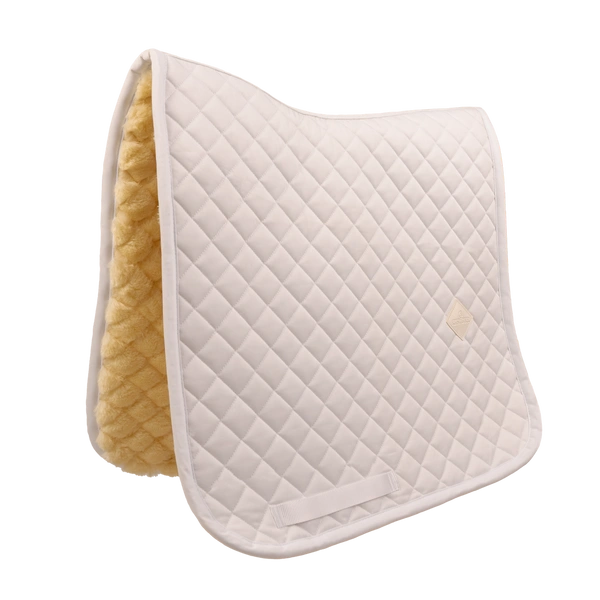 Kentucky czaprak Skin Friendly Saddle Pad Sheepskin Diamond - biały