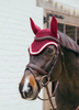 Kentucky nauszniki Wellington Plaited Cord - bordowe