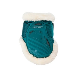Kentucky Vegan Sheepskin Young Horse Fetlock na zadnie nogi - szmaragdowe