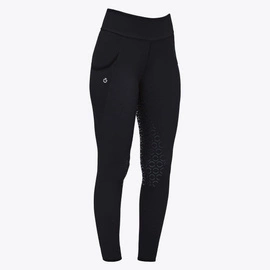 Legginsy Bonded Jersey Mesh Full Grip Cavalleria Toscana - czarne