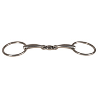 Velari wędzidło Snaffle Double Jointed Loose Ring Stainless Steel 16 mm