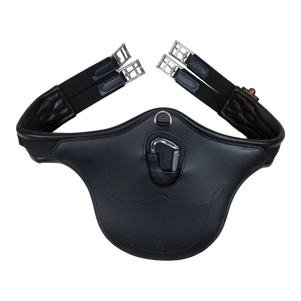 Kentucky anatomiczny popręg Anatomic Stud Girth z fartuchem - czarny