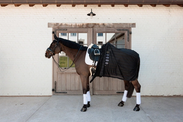 Derka Kentucky Light Striped Mesh Fly Sheet - czarna