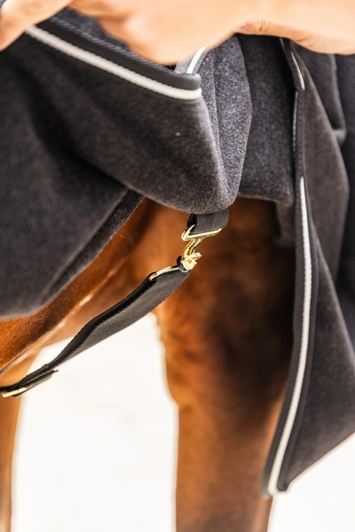 Kentucky derka polarowa Fleece Rug Heavy Melange - czarna