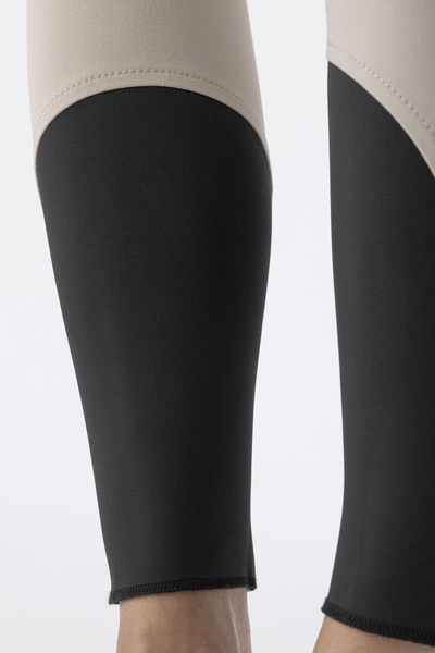 Damskie bryczesy Equiline Bice z kolanowym lejem X-Grip - beżowe