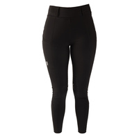 Damskie legginsy Kentucky Classic z kolanowym lejem - czarne