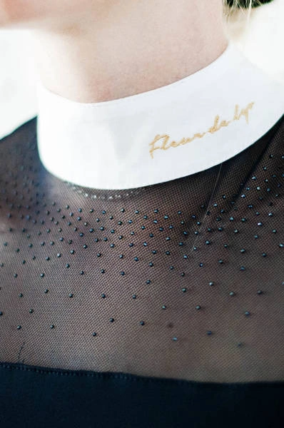 Koszula konkursowa Fleur de Lys Equestrian Cindy - granatowa