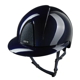 Kask KEP Smart NOVA POLO Polish Star Blue - granatowy z granatowymi paskami