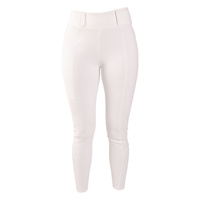 Damskie legginsy Kentucky Classic z kolanowym lejem - białe
