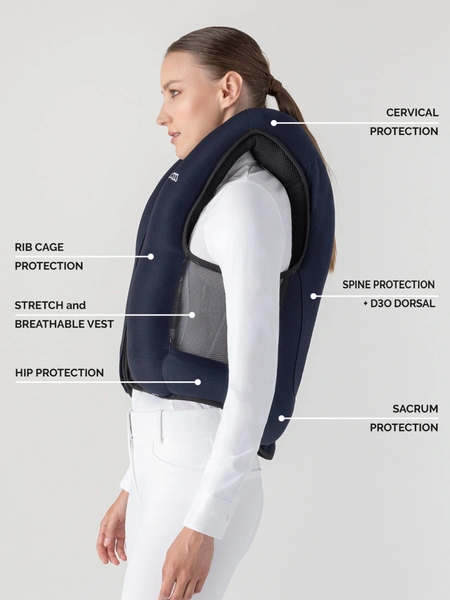 Kamizelka ochronna wybuchowa Equiline Airbag BELAIR - granatowa