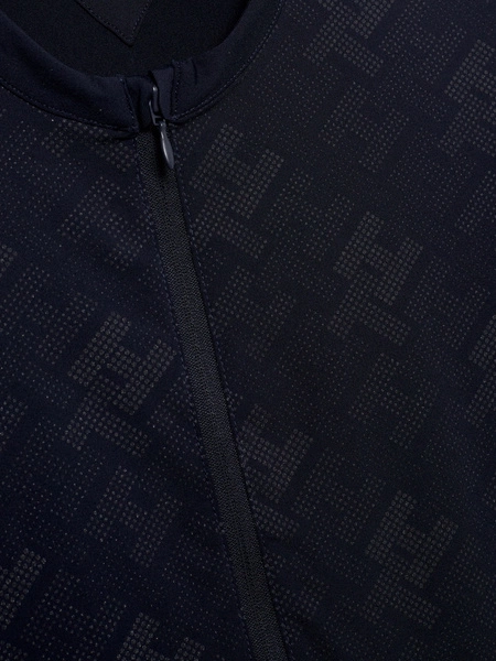 Techniczna koszulka treningowa Tommy Hilfiger Zip - granatowa