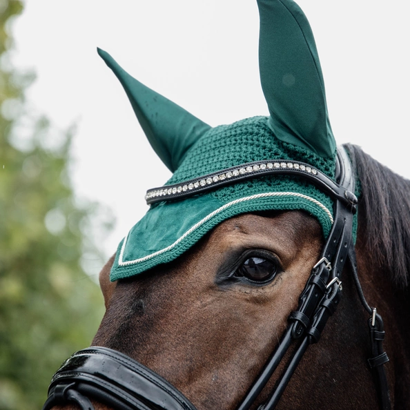 Kentucky nauszniki wyciszające Velvet - ciemna zieleń