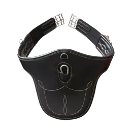 Kentucky popręg z fartuchem - czarny