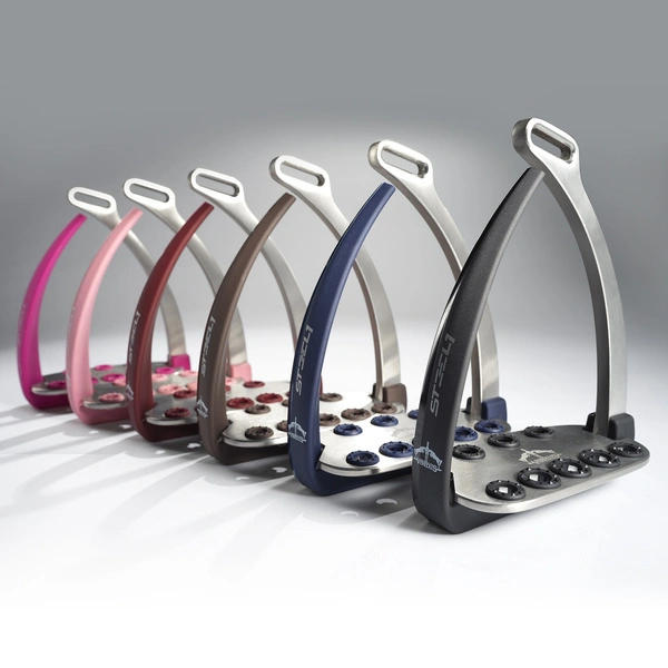Strzemiona Veredus Vita Stirrup Steel1 - brązowe