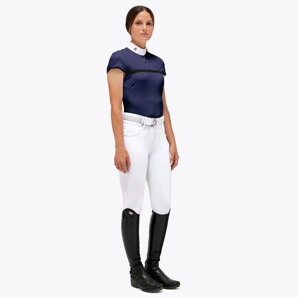 Koszula konkursowa Jersey Mesh Cavalleria Toscana POD347 - granatowa