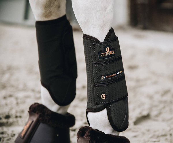  Kentucky ochraniacze na przednie nogi Eventing Air Tech - brązowe