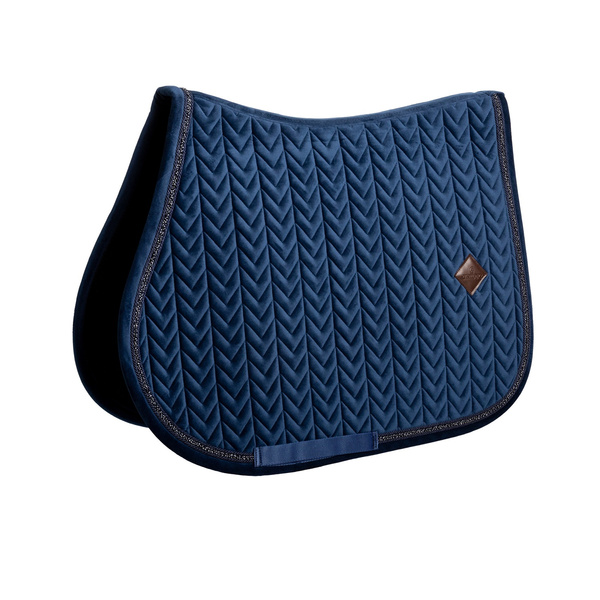 Kentucky czaprak Velvet Mini Pearls - granatowy