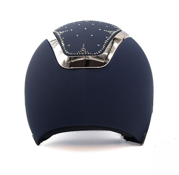 Kask Dogma Chrome Arctic Swarovski KASK - granatowy ze srebrnymi dodatkami