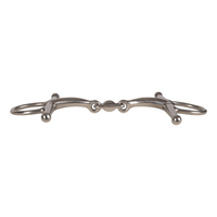 Velari wędzidło Full Cheek Bit Double Jointed Stainless Steel 14 mm