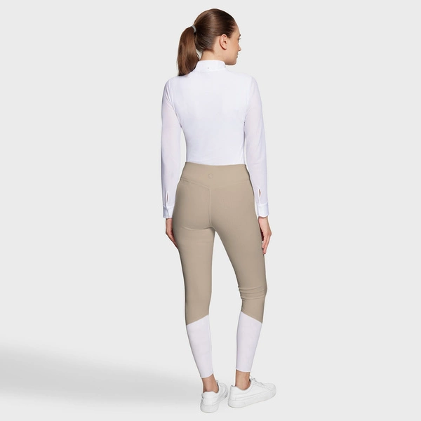 Legginsy z wysokim stanem Samshield Alpha - beżowe