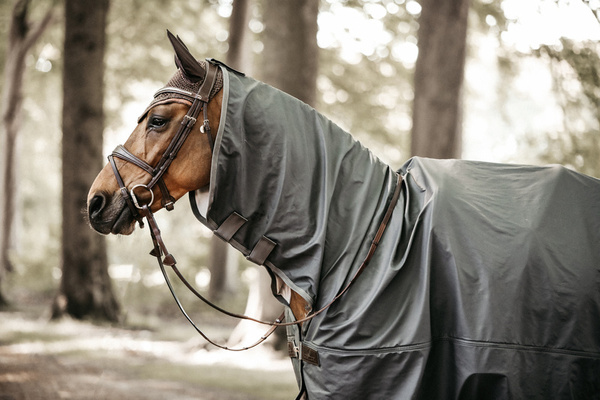 Kentucky derka przeciwdeszczowa do jazdy RainCoat Hurricane - szara