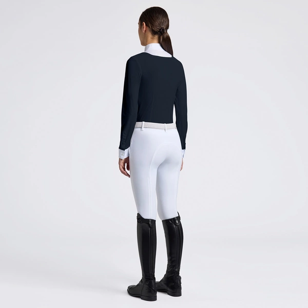 Dziewczęca koszula konkursowa Cavalleria Toscana - granatowa