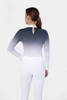 Koszula konkursowa Fleur de Lys Equestrian Bellflower - szaro-biała ombre
