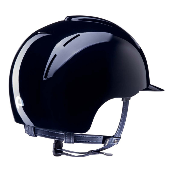 Kask KEP Smart Polish - granatowy z brązowymi paskami