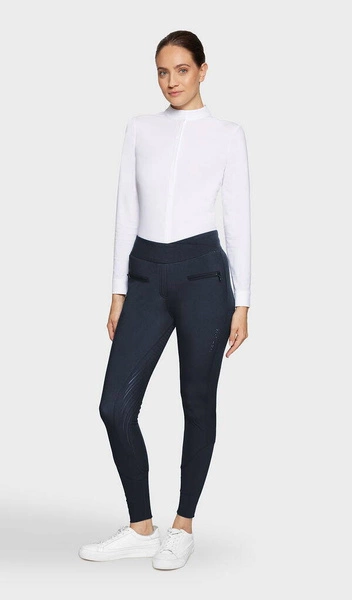 Zimowe thermolegginsy Samshield Alpha - granatowe