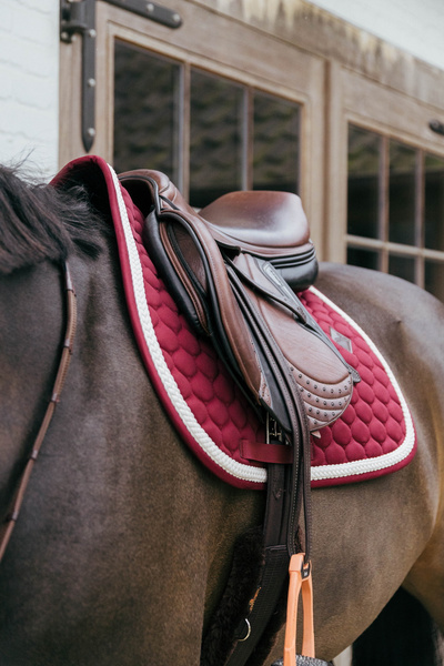 Kentucky czaprak Plaited Cord - bordowy