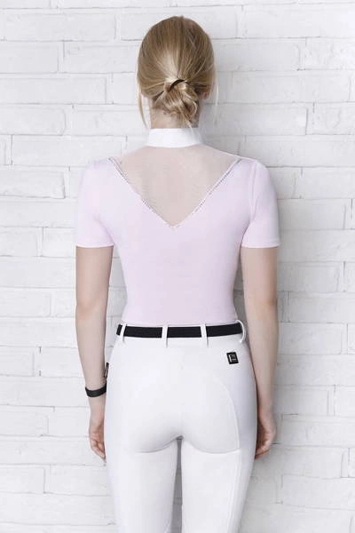 Koszula konkursowa Fleur de Lys Poppy Short - różowa