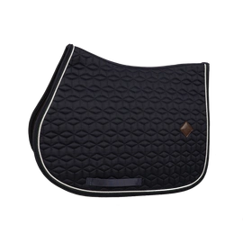 Kentucky czaprak Classic Custom - granatowy z zielono-białym sznureczkiem