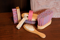 Szczotka owalna do sierści Sammy Kids Pony Kentucky Grooming Deluxe - różowa